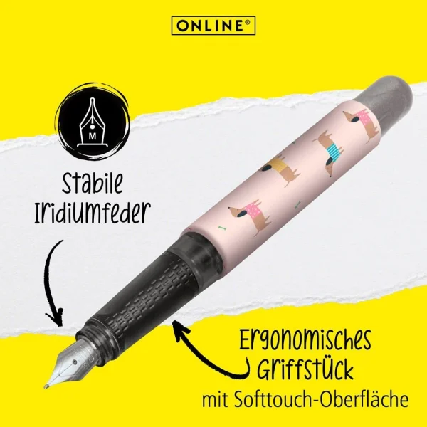 ONLINE® College Dackel Patronenfüller mehrfarbig...