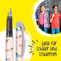 ONLINE® College Dackel Patronenfüller mehrfarbig M (mittel), 1 St.