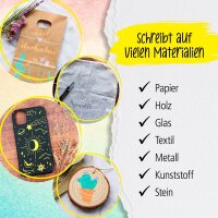 ONLINE® Pastell Lettering Acrylstifte-Set farbsortiert 0,7 + 3,0 mm, 6 St.