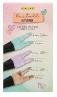 ONLINE® Pastell Lettering Acrylstifte-Set farbsortiert 0,7 + 3,0 mm, 6 St.