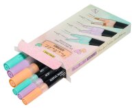 ONLINE® Pastell Lettering Acrylstifte-Set farbsortiert 0,7 + 3,0 mm, 6 St.