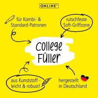 ONLINE® College Shark Patronenfüller mehrfarbig M (mittel), 1 St.