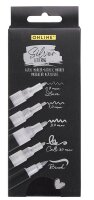 ONLINE® Silver Lettering Acrylstifte-Set silber 5 St.