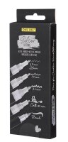 ONLINE® Silver Lettering Acrylstifte-Set silber 5 St.