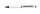 ONLINE® Kugelschreiber Hexagon Stylus weiß, Schreibfarbe: blau, 1 St.