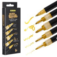 ONLINE® Gold Lettering Acrylstifte-Set gold 5 St.