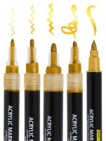 ONLINE® Gold Lettering Acrylstifte-Set gold 5 St.