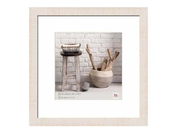 walther design  Bilderrahmen Home weiß 40,0 x 40,0 cm, 1 St.