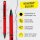 ONLINE® Kugelschreiber Hexagon Stylus rot, Schreibfarbe: blau, 1 St.