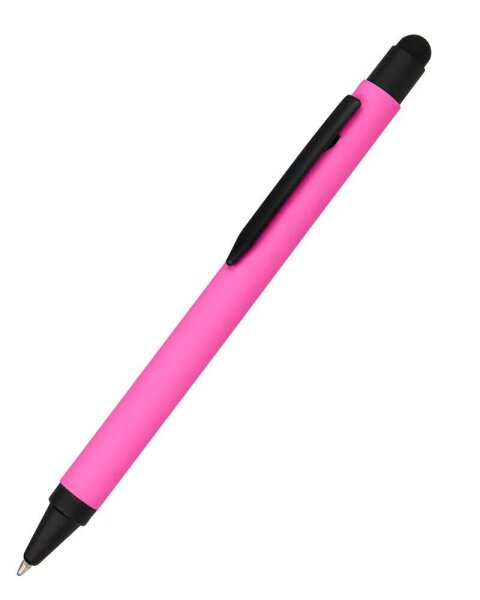 ONLINE® Kugelschreiber ALU Stylus pink, Schreibfarbe: blau, 1 St.