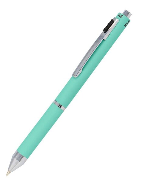 ONLINE® 4-Farben-Kugelschreiber Multipen mint, Schreibfarbe: rot, blau, schwarz, grau, 1 St.