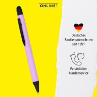 ONLINE® Kugelschreiber ALU Stylus lila, Schreibfarbe: blau, 1 St.