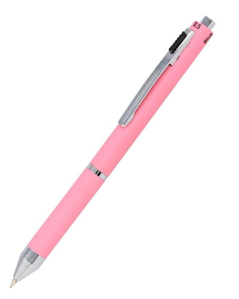ONLINE® 4-Farben-Kugelschreiber Multipen rose, Schreibfarbe: rot, blau, schwarz, grau, 1 St.
