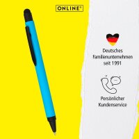 ONLINE® Kugelschreiber ALU Stylus blau, Schreibfarbe: blau, 1 St.