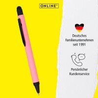 ONLINE® Kugelschreiber ALU Stylus rosa, Schreibfarbe: blau, 1 St.