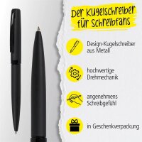 ONLINE® Kugelschreiber Eleganza schwarz, Schreibfarbe: schwarz, 1 St.