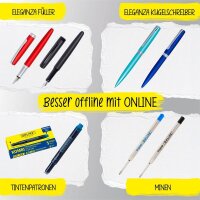 ONLINE® Kugelschreiber Eleganza schwarz, Schreibfarbe: schwarz, 1 St.