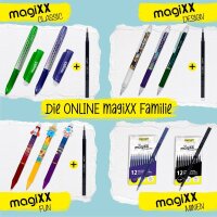 ONLINE® magiXX Gelschreiberminen schwarz 0,7 mm 12 St.