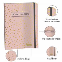 ONLINE® Notizbuch Bullet Journal Spotlights Rose DIN A5 punktkariert, mehrfarbig Softcover 144 Seiten, 1 St.