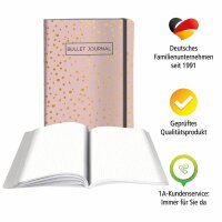 ONLINE® Notizbuch Bullet Journal Spotlights Rose DIN A5 punktkariert, mehrfarbig Softcover 144 Seiten, 1 St.