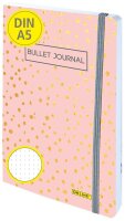 ONLINE® Notizbuch Bullet Journal Spotlights Rose DIN A5 punktkariert, mehrfarbig Softcover 144 Seiten, 1 St.