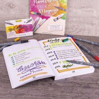 ONLINE® Notizbuch Bullet Journal Spotlights Rose DIN A5 punktkariert, mehrfarbig Softcover 144 Seiten, 1 St.