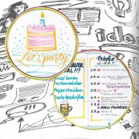 ONLINE® Notizbuch Bullet Journal Spotlights Rose DIN A5 punktkariert, mehrfarbig Softcover 144 Seiten, 1 St.