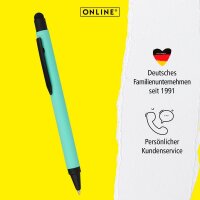 ONLINE® Kugelschreiber ALU Stylus mint, Schreibfarbe: blau, 1 St.