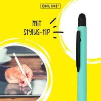 ONLINE® Kugelschreiber ALU Stylus mint, Schreibfarbe: blau, 1 St.