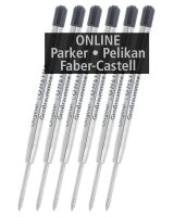 ONLINE® Kugelschreiberminen B schwarz, 6 St.