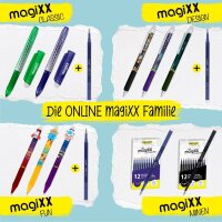 ONLINE® magiXX Fun Gelschreiber Boys 0,7 mm, Schreibfarbe: blau, 6 St.