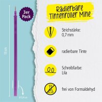 ONLINE® magiXX L Gelschreiberminen lila 0,7 mm 3 St.