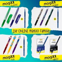 ONLINE® magiXX Fun Gelschreiber Sea 0,7 mm, Schreibfarbe: blau, 6 St.  ( 70187 )