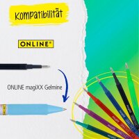 ONLINE® magiXX Fun Gelschreiber Sea 0,7 mm, Schreibfarbe: blau, 6 St.  ( 70187 )