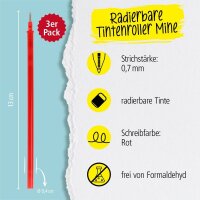ONLINE® magiXX L Gelschreiberminen rot 0,7 mm 3 St.