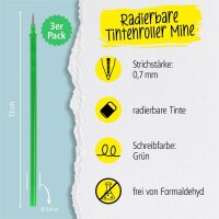 ONLINE® magiXX L Gelschreiberminen grün 0,7 mm 3...