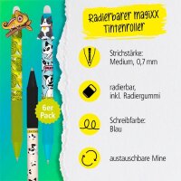 ONLINE® magiXX Fun Gelschreiber Wild 0,7 mm, Schreibfarbe: blau, 6 St.