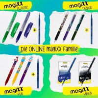 ONLINE® magiXX Fun Gelschreiber Wild 0,7 mm, Schreibfarbe: blau, 6 St.