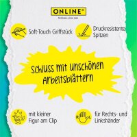 ONLINE® magiXX Fun Gelschreiber Wild 0,7 mm, Schreibfarbe: blau, 6 St.