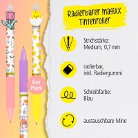 ONLINE® magiXX Fun Gelschreiber Spring 0,7 mm, Schreibfarbe: blau, 6 St.