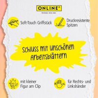 ONLINE® magiXX Fun Gelschreiber Spring 0,7 mm, Schreibfarbe: blau, 6 St.
