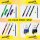 ONLINE® magiXX Fun Gelschreiber Spring 0,7 mm, Schreibfarbe: blau, 6 St.