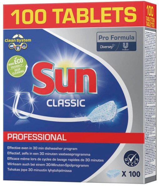 Sun PROFESSIONAL CLASSIC Spülmaschinentabs, 100 St.