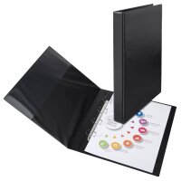 VELOFLEX Ringbuch 4-Ringe schwarz 4,0 cm DIN A3 hoch, 1 St.