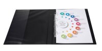 VELOFLEX Ringbuch 4-Ringe schwarz 4,0 cm DIN A3 hoch, 1 St.