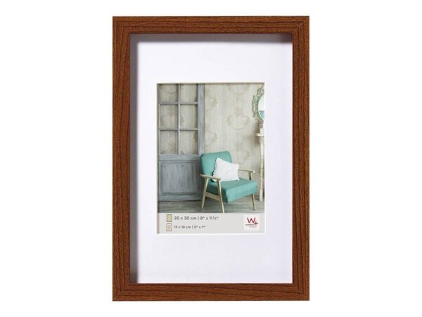 walther design  Bilderrahmen Stockholm nussbaum 30,0 x 40,0 cm, 1 St.