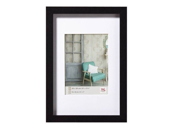 walther design  Bilderrahmen Stockholm schwarz 30,0 x 40,0 cm, 1 St.