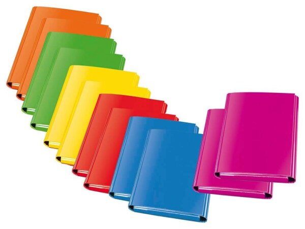 VELOFLEX Sammelmappen VELOCOLOR 32,0 cm 2x gelb, 2x rot, 2x grün, 2x blau, 2x pink, 2x orange, 12 St.