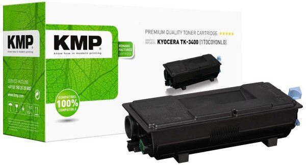 KMP  schwarz Toner kompatibel zu KYOCERA TK-3400