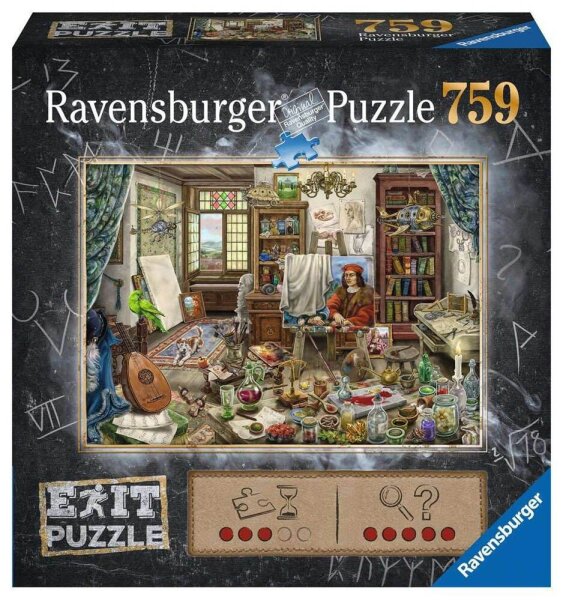 Ravensburger EXIT-Puzzle Das Künstleratelier Puzzle, 759 Teile